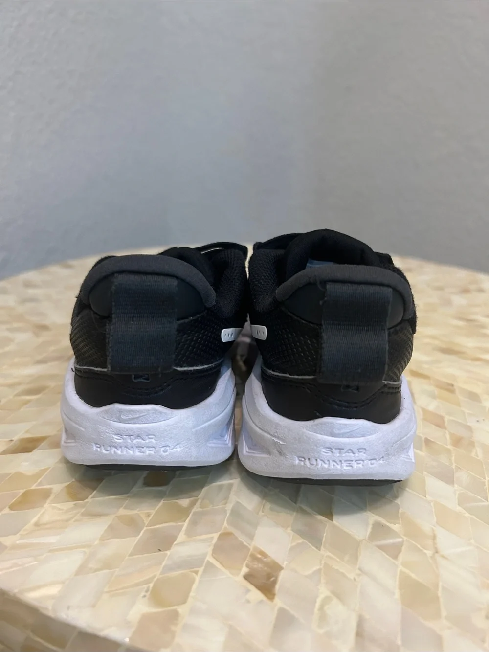 Nike Kids Black and White Athletic Sneakers
